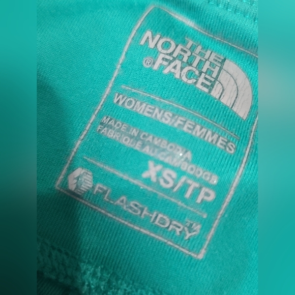 THE North Face Flash Dry Green Cropped Athletic Wide Yoga Waist Leggings - Picture 6 of 7